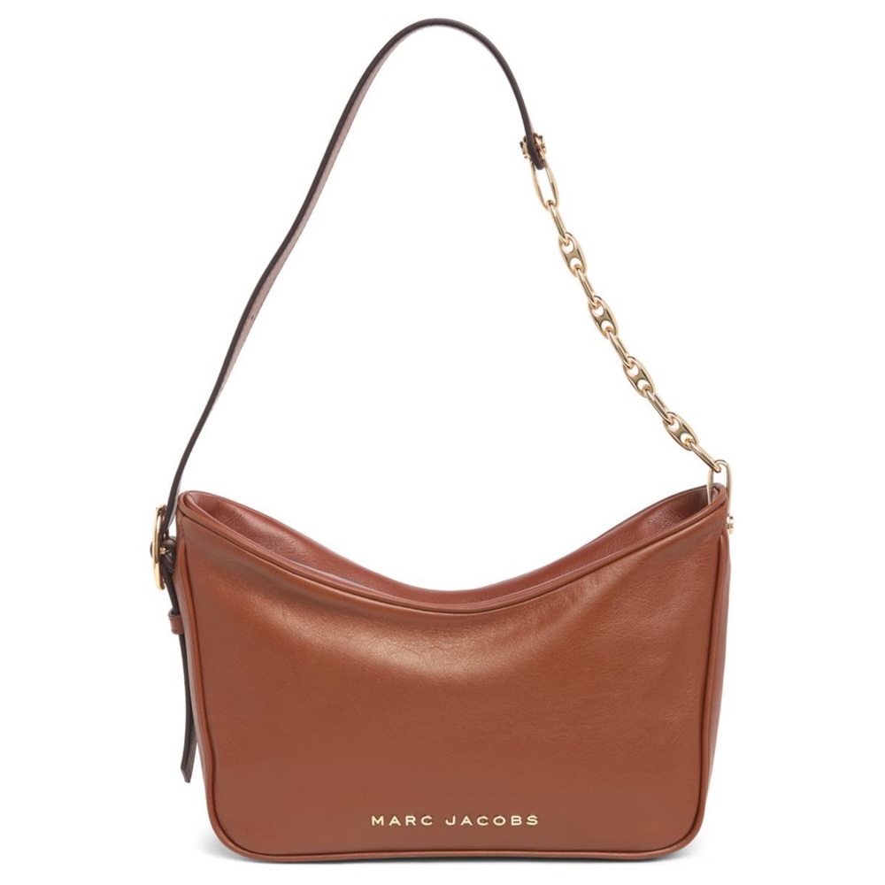 MARC JACOBS Handbag Tempo Baguette Shoulder Bag Chocolate Truffle Gold Hardware